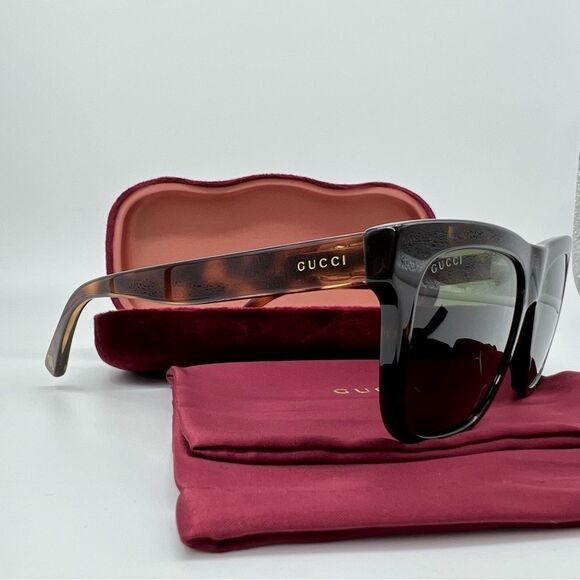 Gucci Accessories - Gucci Sunglasses NEW GG0158S Sunglasses Havana Brown Tortoise with Case & Cloth